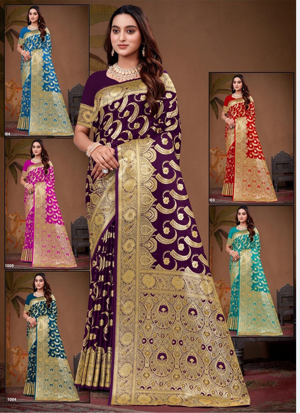 Lichi soft silk saree