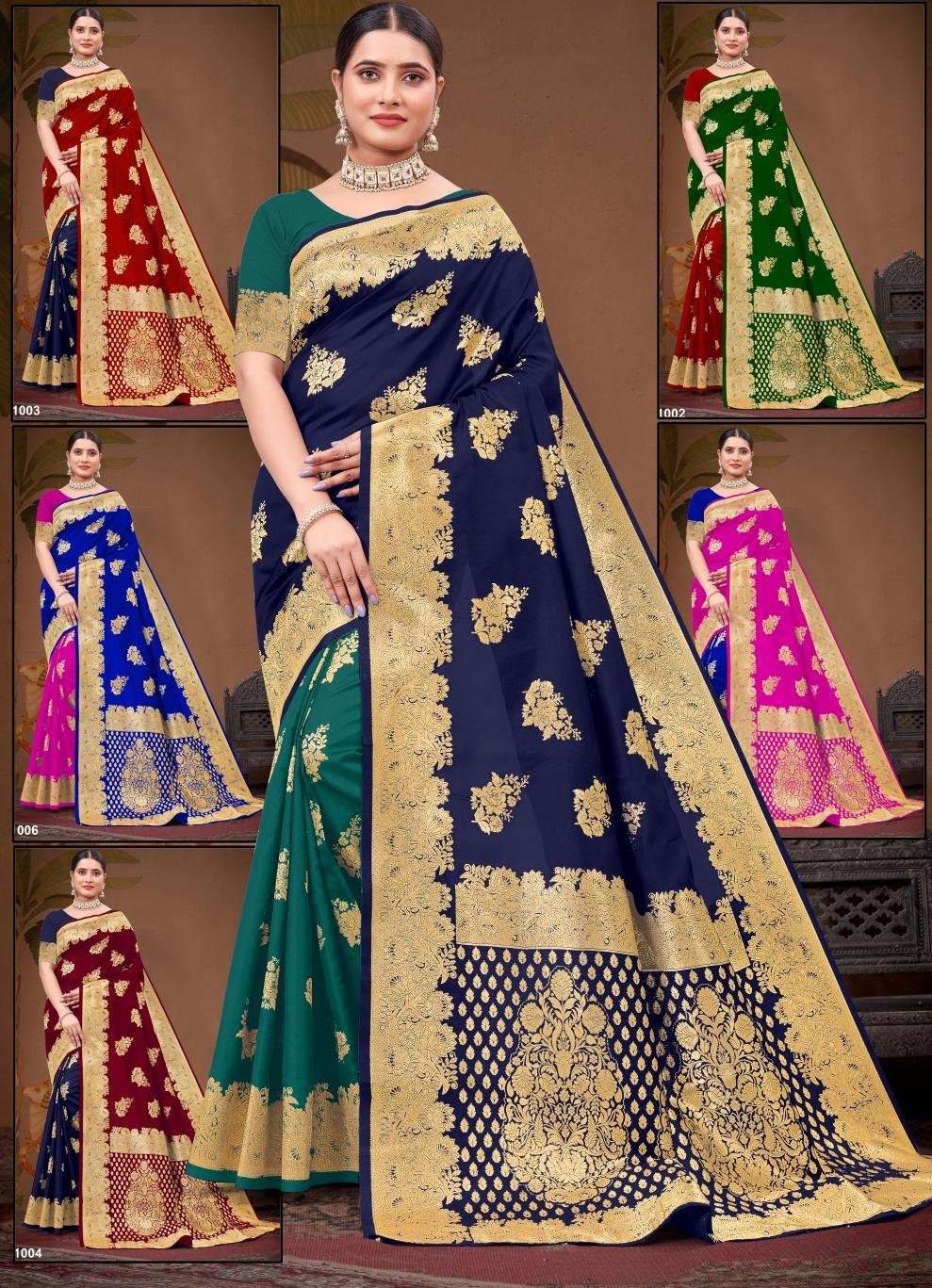 Lichi soft silk saree