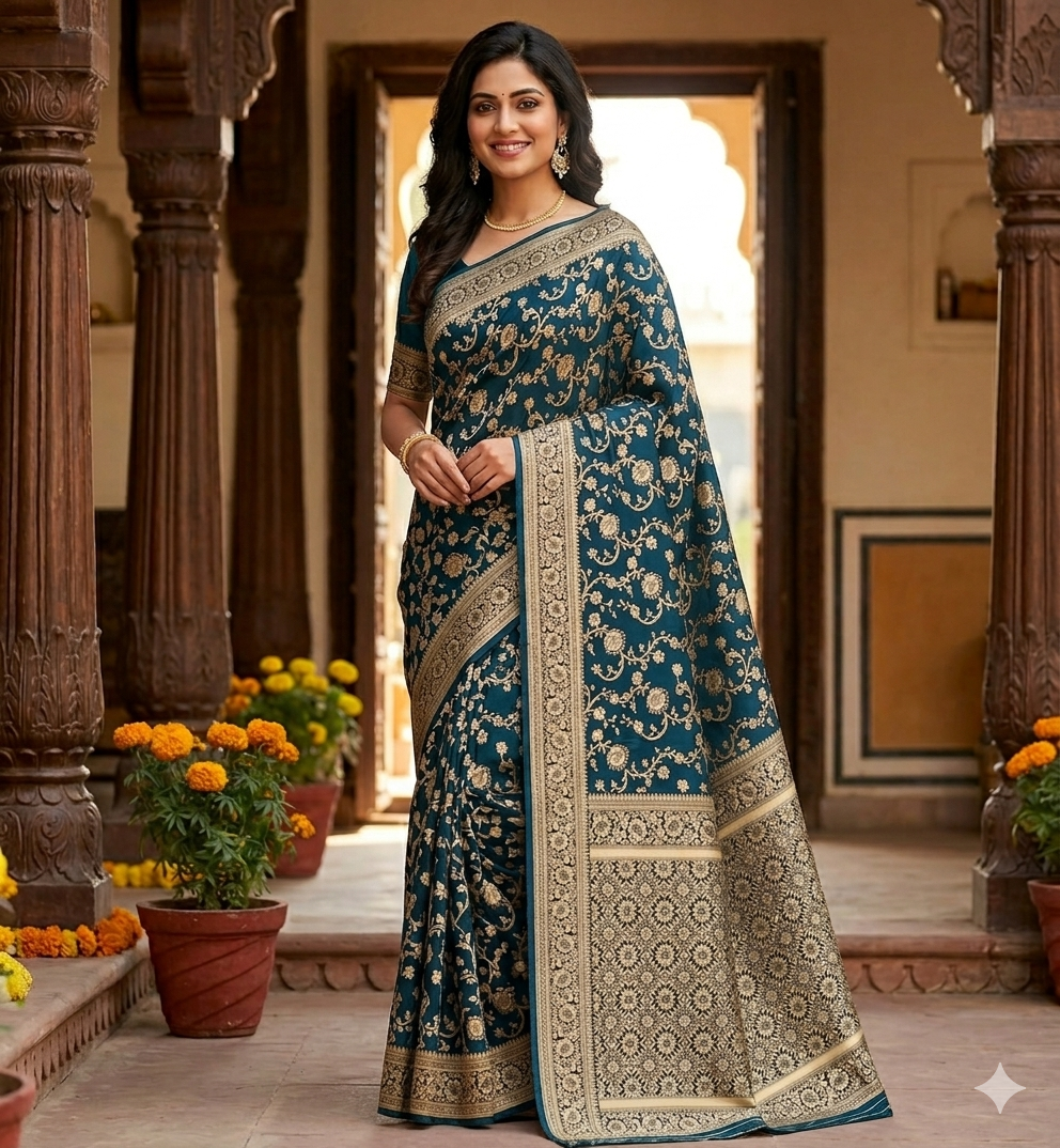 Lichi soft silk saree