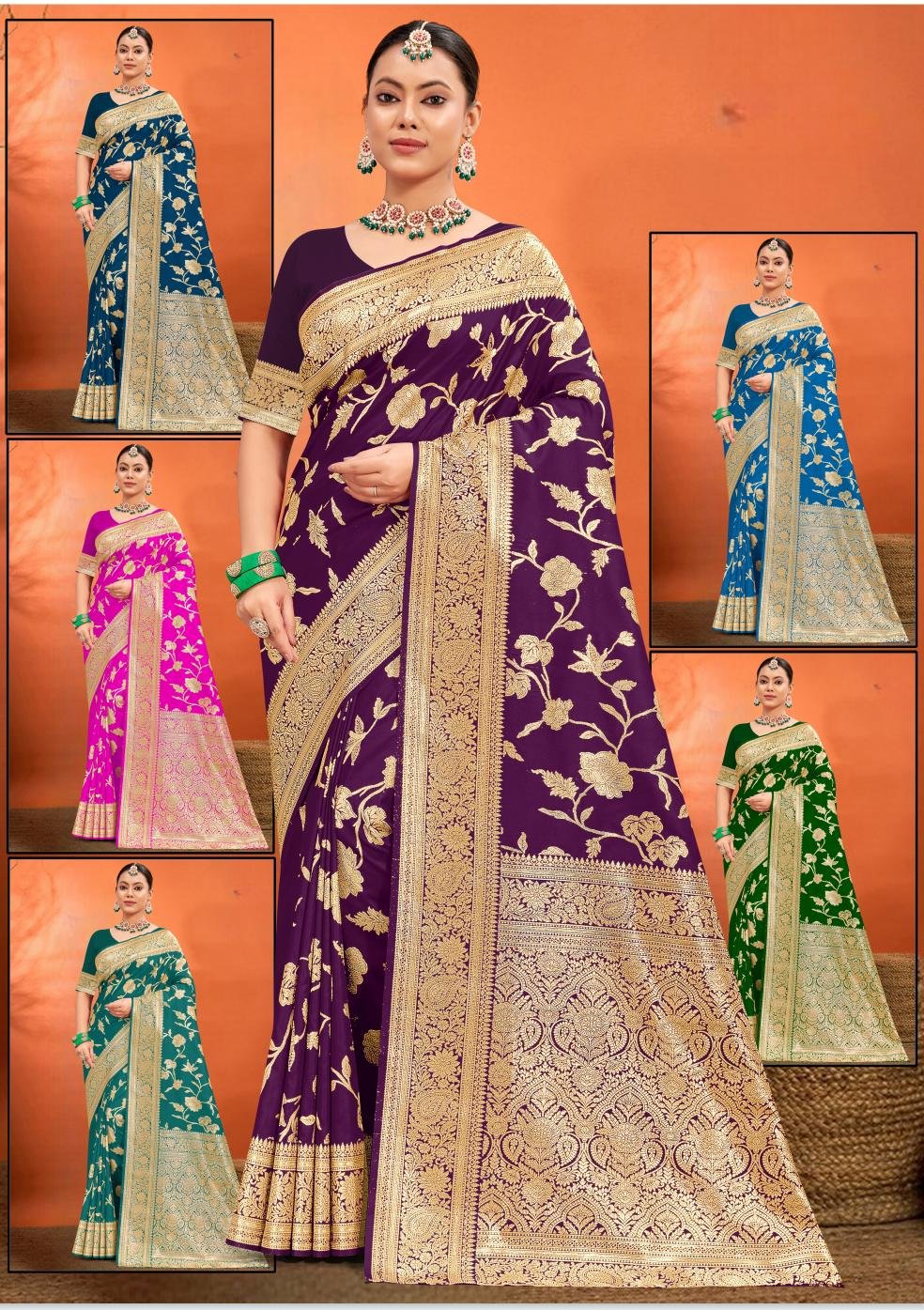 Lichi soft silk saree